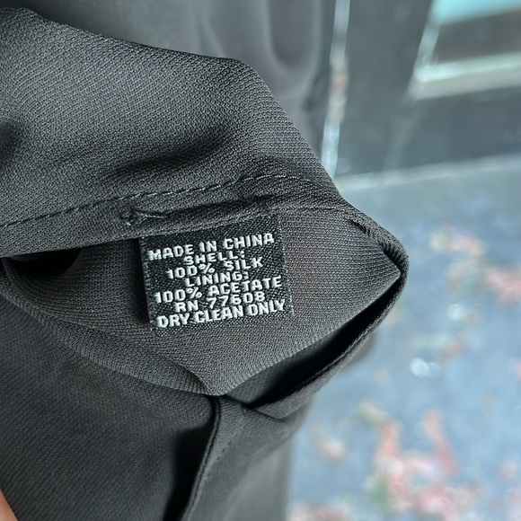 J. Peterman - Black Silk Sequin Dress - Size 2 - Picture 6 of 6